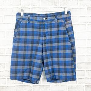 Lululemon Men's Blue gray Checker Chino Shorts Size 34